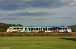 Vogtlandbahn Desiro VT 06 VBG 642 306-4 + 806-3   Vogtlandzug   als VBG 81129 Hof - Schwandorf, KBS 855 Hof - Regensburg, fotografiert im schnsten Abendlicht bei Nabburg am 23.08.2012 --> An dieser Stelle viele Grsse an Stephan, mit dem ich an diesem Tag auf  232er-Jagd  war! Freue mich schon auf Deine Fotos!