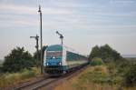 223 066 mit ALX357 am frhen Morgen des 25.07.2012 in Hiltersdorf