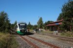 VT08 hat, während der Egronet-Erkundungstour, als ZOs36082 den Bf Hranice v Cechách erreicht. 17.08.2013