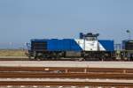 20.Juli 2013 - MAK G1206 DUISPORT rail 500 1836 - Im Jade-Weser-Port abgestellt nach Transport eines leeren Containerwaggonzuges