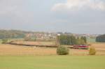 232 088 hngt am 10.10.2008 am Schnellumbauzug. Hier bei Gebenbach. (Strecke Amberg-Schnaittenbach)