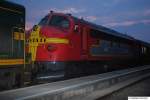 Eine Di3 Gastlok im Kosovo am Abend des 23.08.09: STRABAG (Eichholz) V170 1125 bei ihrer Ankunft im Grenzbahnhof Lesak im Schlepp einer SZ 661.