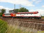 Zwei NOHAB Dieselloks V 170 ( 1125 und 1142) der Eichholz Rail GmbH standen heute am StW Dortmund-Mengede abgestellt. 12.07.2008.