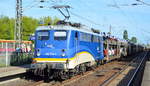 evb Logistik mit der Lok  140 774-1  (NVR-Nummer: 91 80 6 140 774-1 D-EVB) und PKW-Transportzug (fabrikneue Skoda u.