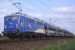BR 140 774-1 mit einem Autozug in Richtung Hannover