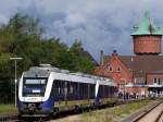 Die beiden Triebzge VT109 u.VT108 werden in Cuxhaven am Bahnsteig3 als RB14941 bereitgestellt;090829