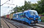 EGP - Eisenbahngesellschaft Potsdam mbH mit  192 101  [NVR-Nummer: 91 80 6192 101-4 D-EGP] und Containerzug Richtung Hamburger Hafen am 10.07.19 Bahnhof Hamburg-Harburg.