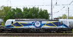 EGP - Eisenbahngesellschaft Potsdam mbH, Potsdam [D] steht mit  193 848-9  [NVR-Nummer: 91 80 6193 848-9 D-EGP] und Zementstaubzug (leer) abfahrbereit Berlin Greifswalder Str. am 23.05.22