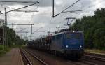 140 824 der EGP schleppte am 10.07.15 einen Autozug durch Niederndodeleben Richtung Braunschweig.