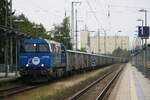 272 001-9 D-EGP schiebt am 16.09.2021 Zug von Gleis 2 aus in den Binnenhafen Anklam.