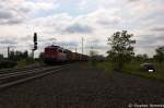 140 876-4 EGP - Eisenbahngesellschaft Potsdam mbH mit einem Containerzug in Stendal(Wahrburg) und fuhr in Richtung Magdeburg weiter. 24.05.2013