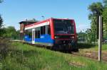 Wusterhausen/Dosse:   RB 73 macht sich auf den Weg nach Neustadt/Dosse.