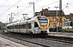 Eurobahn ET 5.09 fährt hier am 13.10.2017 um 9.30 Uhr in Brackwede nach Münster ab.