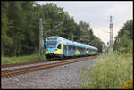 Eurobahn ET 8.09 erreicht hier am 25.7.2020 auf der Fahrt nach Münster um 10.28 Uhr Natrup Hagen.