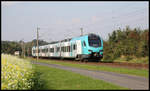 Dieser Eurobahn ET 4.05 ist hier bei Laggenbeck am 16.09.2020 um 10.35 Uhr auf dem Weg nach Bielefeld.