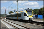 Einfahrt des ET 5.25 der Eurobahn auf dem Weg nach Münster am 6.9.2016 um 14.30 Uhr in Brackwede.