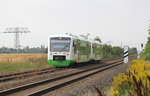 VT 309 und VT ??? der Erfurter Bahn wurden nördlich des Bahnhofs Profen auf ihrem Weg nach Leipzig abgelichtet.