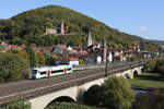 650 417 bei der Ausfahrt aus Gemünden am 10.