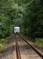 Eine VT300 der EB Erfurter Bahn in Zeulenroda Mrien. Foto 20.06.2012