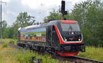 EBS - Erfurter Bahnservice GmbH, Erfurt [D] mit ihrer sehr schönen  187 420-5  [NVR-Nummer: 91 80 6187 420-5 D-EBS] am 15.07.20 Bf.