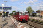 EBS 772 345-4 als Tfzf Richtung Arnstadt, am 13.05.2022 in Neudietendorf.
