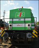 Hier Die Lok mit der Nr. 20 die auf den Namen Lisa 1 getauft wurde. EVU ist die Erfurter Industriebahn. Sie wurde ebenfalls am 21.08.2010 in Nrnberg Gostenhof prsentiert. 