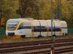 Seltener Gast in Aachen Rothe Erde auf dem Weg nach Talbot-Bombadier, ein dreiteiliger Triebzug VT 2.02a der Eurobahn.