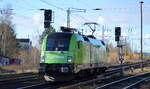 Flixtrain mit dem MRCE Dispo Taurus  ES 64 U2-009  [NVR-Nummer: 91 80 6182 509-0 D-DISPO] beim Umsetzen der Trieblok in Berlin Köpenick wo z.