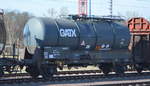 Zweiachsiger Kesselwagen vom Einsteller  GATX Rail Germany GmbH mit der Nr.