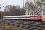GfF 115 459-0 mit NXG Ersatzzug abgestellt in Köln-West 6.2.2021