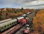 DBK Historische Bahn V100 2084 (92 80 1212 084-8 D-GFE) am 01.11.2021 bei der GES in Kornwestheim.