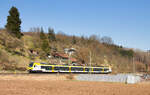 ET 5.02 B als MEX16 Ulm-Stuttgart am 08.03.2022 zwischen Ebersbach und Reichenbach.