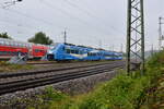 Go-Ahead Bayern ET 2463 111-1 steht am 24.09.2022 auf einem Abstellgleis des Treuchtlinger Bahnhofs. Fotopunkt ist öffentlich zugänglich. 