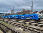 Desiro HC 2642 von GoAhead Bayern abgestellt im Ulmer Hbf, 06.01.2023.