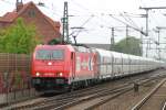 185 589-9 mit einem Gz Falns fuhr am 01.06.2013 durch Hannover Linden/Fischerhof.