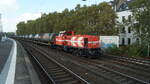 Diesellok DE76 bei der Durchfahrt in Köln Süd mit AWB Kesselwagons   