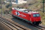 Die zweite HGK-Lok(185 604) stand am 07.04.09 in Bitterfeld abgestellt.