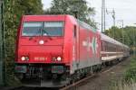 Die HGK 185 630-1 zieht einen kurzen Sonderzug durch Kln West am 22.10.2010