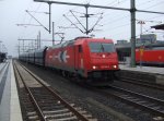 185 604-6 der HGK zieht einen Gterzug durch Bielefeld. 17.03.2011.