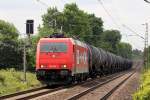 HGK 185 588-1 am BÜ KM27,298 auf der Hamm-Osterfelder Strecke in Recklinghausen 9.6.2015