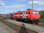 145 CL 015 zusammen mit zwei 481ern von SBB Cargo in Hamburg - Wilhelmsburg.