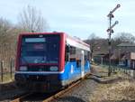 VT 504 0 2 von HANS am Bahnhof Inselstadt Malchow am 07.04.2018