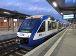 VT 801 HEX am 02.11.2014 im Bahnhof von Halberstadt nach Thale HBF