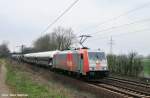 hvle 185 583-2 mit einem Silozug gen Lehrte (Ahlten 08.04.10)