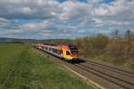 HLB Stadler Flirt 427 042 und 429 xxx am 03.04.21 in Nieder Mörlen 