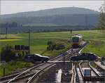 Abgesang auf die Taunus Elevated.

648 408 HLB VT208 bei Wehrheim auf dem Weg nach Bad Homburg. Mai 2022.