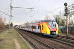 HLB Alstom Coradia Continental ET343 + ET358 (1440 343 + 1440 358) auf Probefahrt in Maintal Ost am 03.02.18.