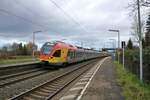 HLB Stadler Flirt 429 047 + 429 xxx am 04.01.20 in Frankfurt Berkersheim 