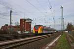 HLB Alstom Coradia Continental ET 164 am 08.03.20 in Darmstadt Kranichstein