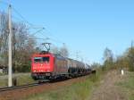 Aufgrund der Streckensperrung in Karow in Folge des Zugunglckes, wurden diverse Kesselwagenzge aus Angermnde ber Stralsund umgeleitet.